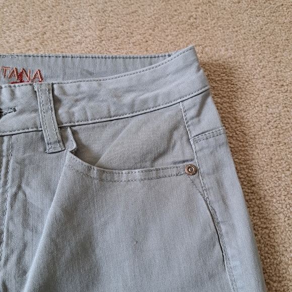 Santana Jeans Cropped Denim Grey Jean Capri Size 8 Straight Leg - Picture 4 of 11